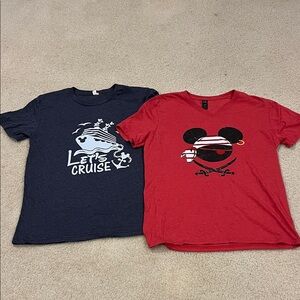 Men’s Adult Medium Disney Cruise themed shirts
